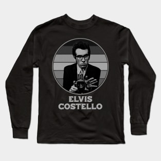 retro Elvis Costello Long Sleeve T-Shirt